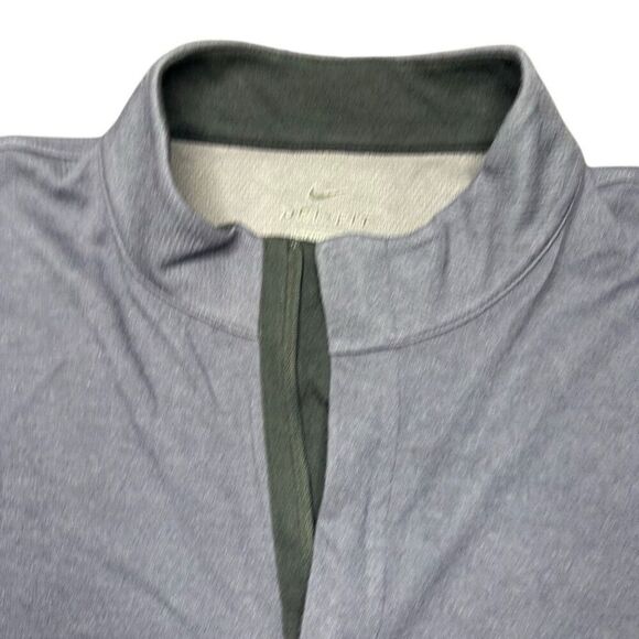 NWT Nike Dri Fit Standard Fit 1/4 Zip Pullover Mens Dark Plum Golf Preppy - Picture 2 of 12